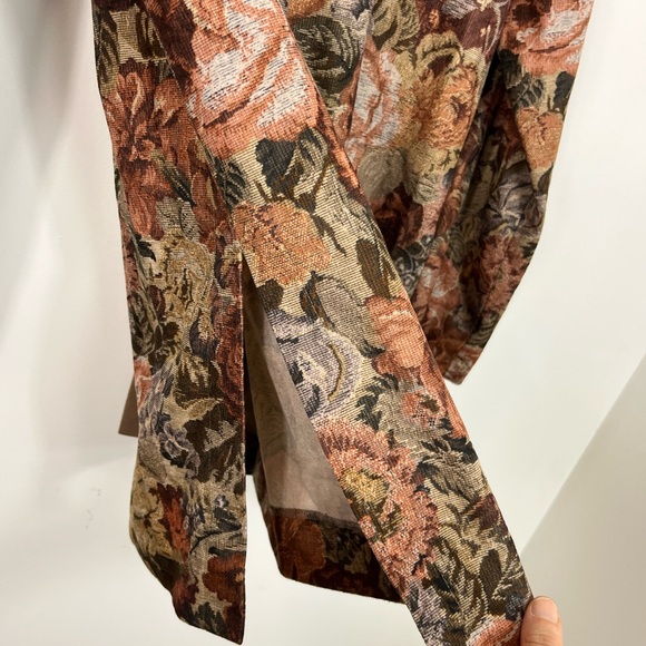 Vintage Floral Print Blazer Jacket Sz M - Picture 12 of 13